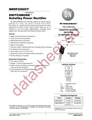 MBRF2060CT datasheet  